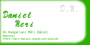 daniel meri business card