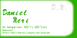 daniel meri business card